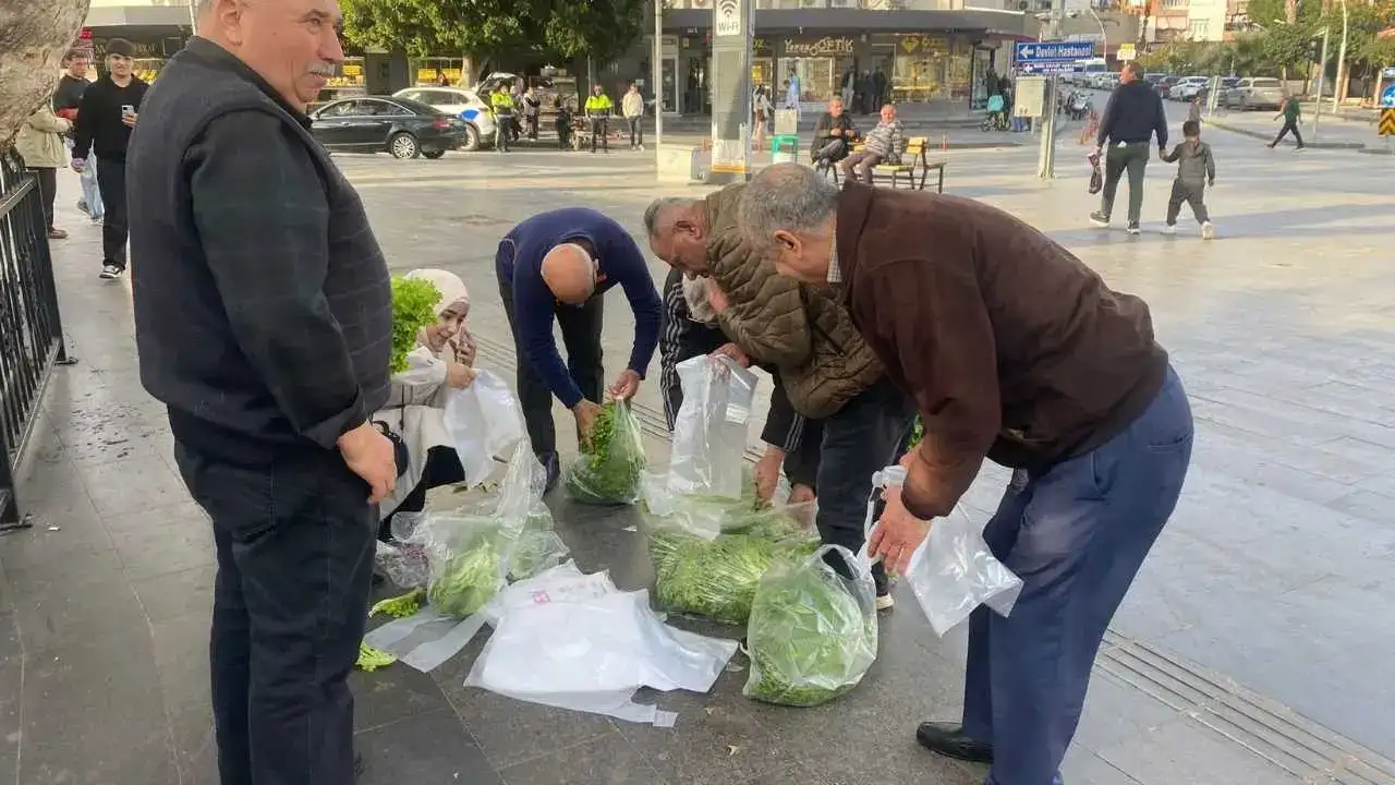 Serikli Çiftçi Mahsulü Çöpe Gitmesin Diye Marullarını Dağıttı! 3